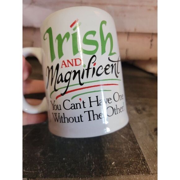 Peacock papers Irish and magnificent mug St Patrick's Day cup decor figure - Picture 2 of 7